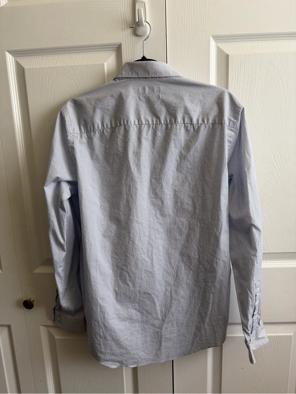 5 for $25! Apt. 9 Light Blue Micro-Pattern Dress Shirt - Picture 4 of 4